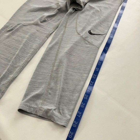 Mens Nike Pro Compression Training Tights Heather Gray Dri-Fit Full Length Large - Picture 8 of 14